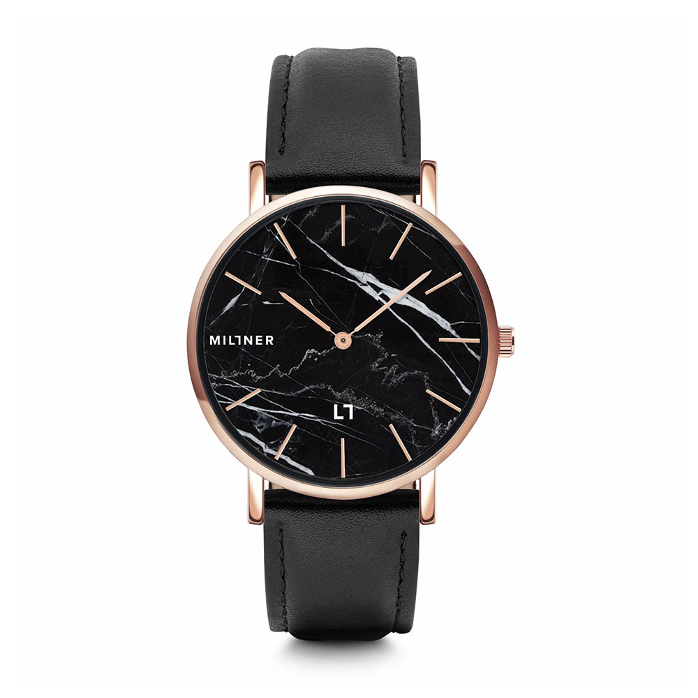 Ceas de dama Millner Camden Marble Black